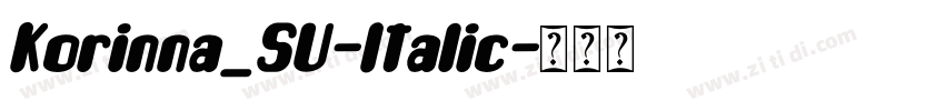 Korinna_SU-Italic字体转换