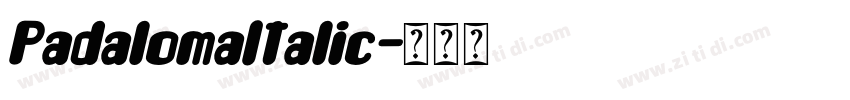 PadalomaItalic字体转换