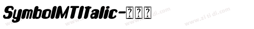 SymbolMTItalic字体转换