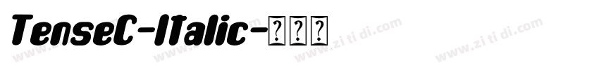 TenseC-Italic字体转换