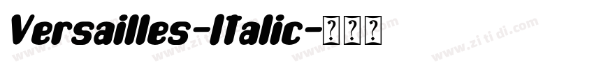 Versailles-Italic字体转换