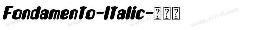 Fondamento-Italic字体转换