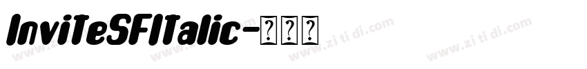InviteSFItalic字体转换