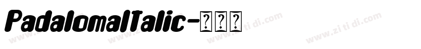 PadalomaItalic字体转换