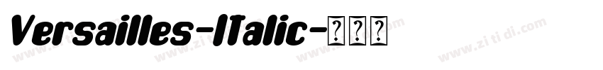 Versailles-Italic字体转换