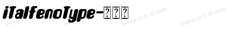italfenotype字体转换