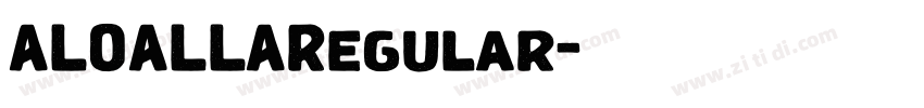 ALOALLARegular字体转换
