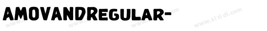 AMOVANDRegular字体转换