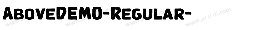 AboveDEMO-Regular字体转换