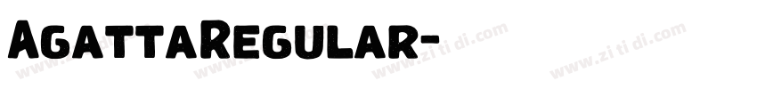AgattaRegular字体转换
