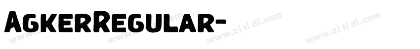 AgkerRegular字体转换