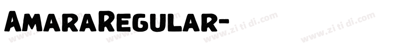 AmaraRegular字体转换