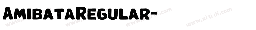 AmibataRegular字体转换