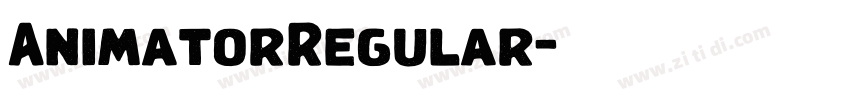 AnimatorRegular字体转换