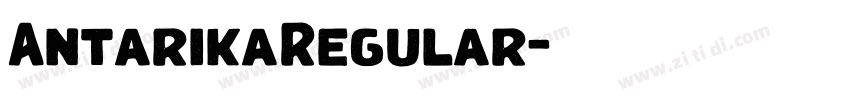 AntarikaRegular字体转换