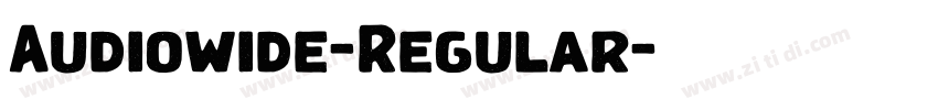 Audiowide-Regular字体转换