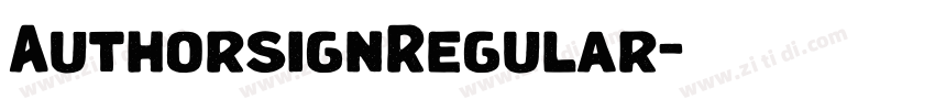 AuthorsignRegular字体转换