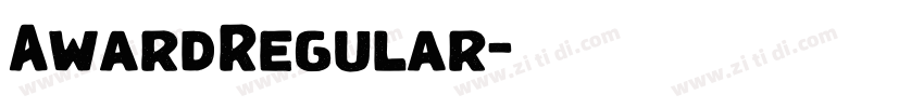 AwardRegular字体转换