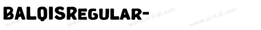 BALQISRegular字体转换