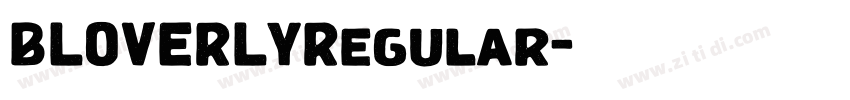 BLOVERLYRegular字体转换