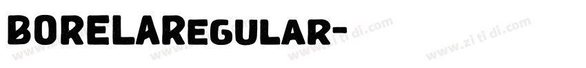 BORELARegular字体转换