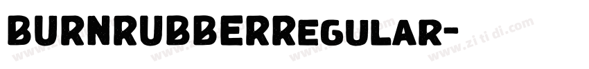BURNRUBBERRegular字体转换