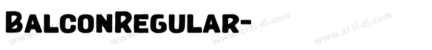 BalconRegular字体转换