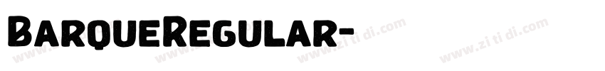 BarqueRegular字体转换