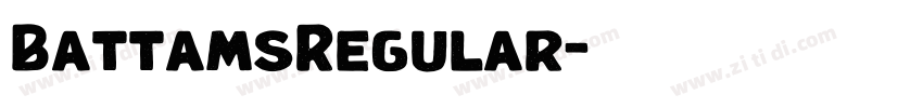 BattamsRegular字体转换