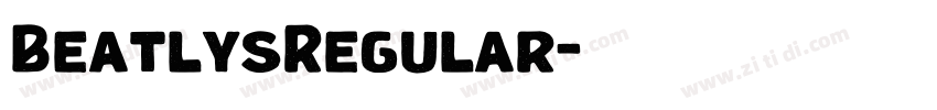 BeatlysRegular字体转换