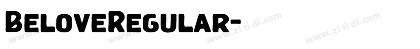BeloveRegular字体转换