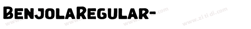 BenjolaRegular字体转换