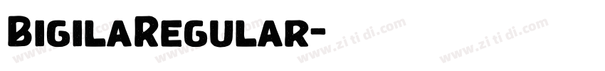 BigilaRegular字体转换