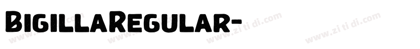 BigillaRegular字体转换