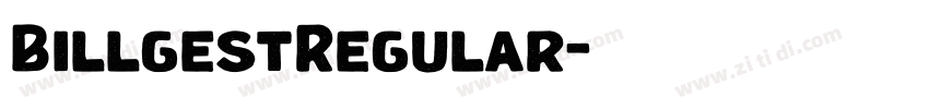 BillgestRegular字体转换