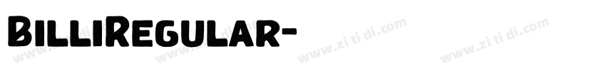 BilliRegular字体转换