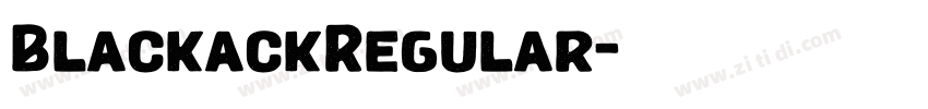 BlackackRegular字体转换
