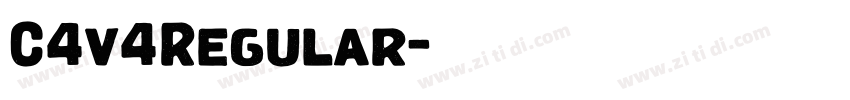 C4v4Regular字体转换