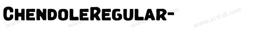 ChendoleRegular字体转换