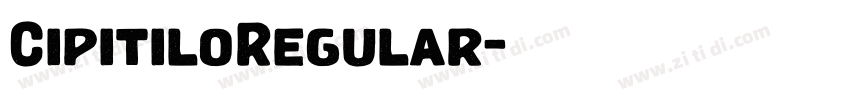 CipitiloRegular字体转换
