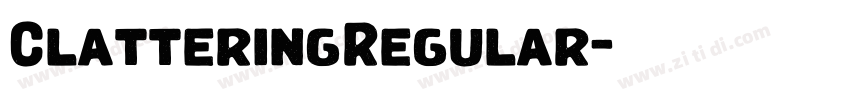 ClatteringRegular字体转换