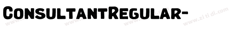 ConsultantRegular字体转换