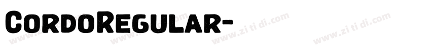 CordoRegular字体转换