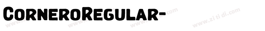 CorneroRegular字体转换