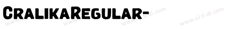 CralikaRegular字体转换