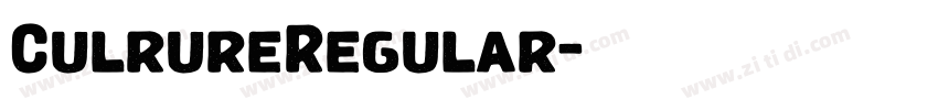 CulrureRegular字体转换