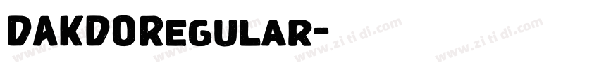 DAKDORegular字体转换
