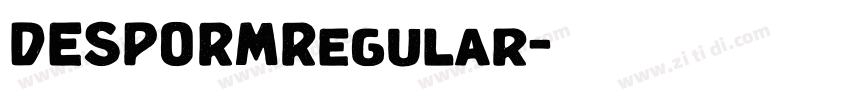 DESPORMRegular字体转换