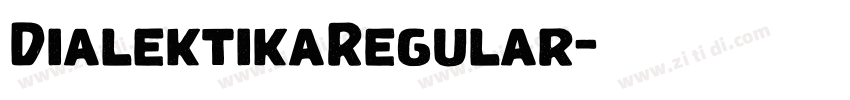 DialektikaRegular字体转换