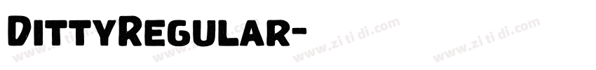 DittyRegular字体转换